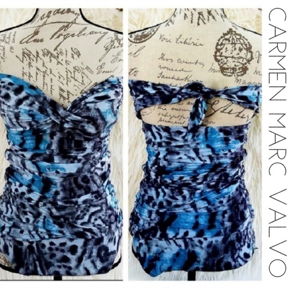 Carmen Marc Valvo Other - ⬇️35 CARMEN MARC VALVO Bandeau Cinched Swimsuit 10